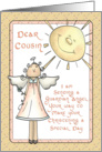 dear cousin guardian angel special day christening card