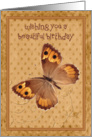 Wishing you a beautiful birthday butterfly card