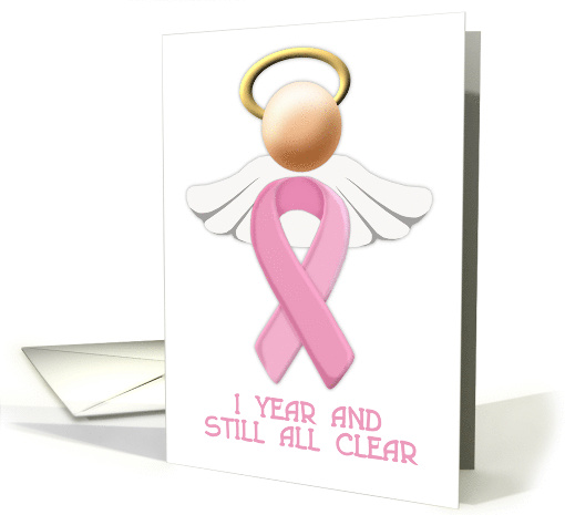 breast cancer awareness 1 year and still all clear card (689700)