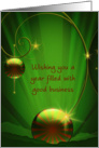 good business dangling ornaments christmas card