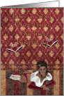 Have a sexy christmas darling boyfriend vintage lady card