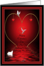 Happy Valentines to my husband Charles February 14 2011 card