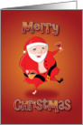 santa - drunk card
