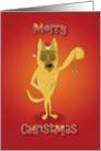 German shepherd - mistletoe card