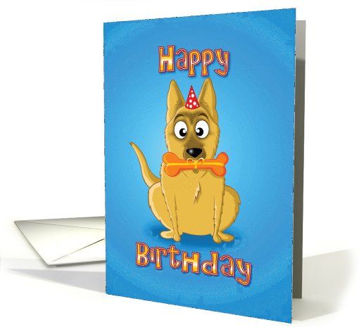 German shepherd - gift bone card (523777)