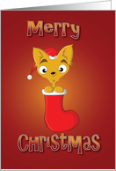 chihuahua - stocking card