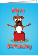 boxer dog - box surprise card