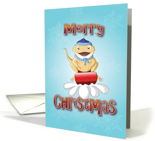 bearded dragon - sledge card (525518)