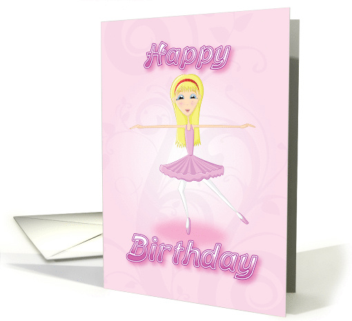 ballerina card (525530)
