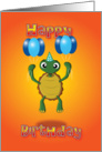 tortoise - balloons card