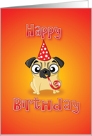 pug - hat & whistle card