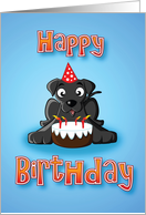 black labrador - cake card