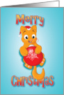 ginger kitten - big bauble card