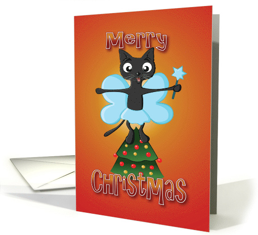 black cat - fairy card (525669)