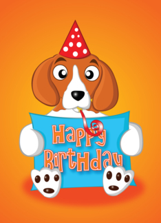 beagle - birthday...