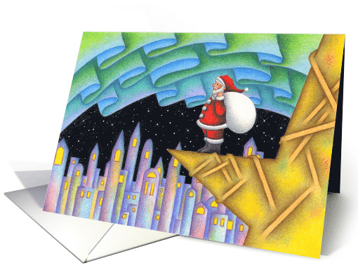 Christmas eve of aurora card (524022)