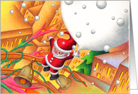 Father Christmas who came from the sky card