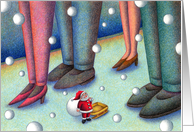 Christmas in the small world card