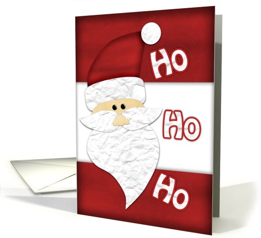 Santa Ho Ho Ho Christmas card (526156)
