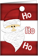 Santa Ho Ho Ho Christmas card
