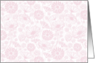 Gentle Bloom Pink White Blank Any Occasion card
