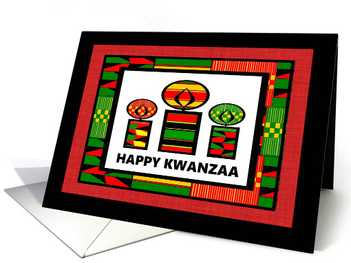 Happy Kwanzaa Candles card (1392678)