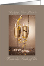 Happy New Year’s From the Both of Us Champagne Glasses card