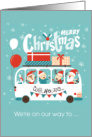 Merry Christmas - Santa Bus Ride card