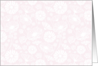 Gentle Bloom White Pink Blank Any Occasion card