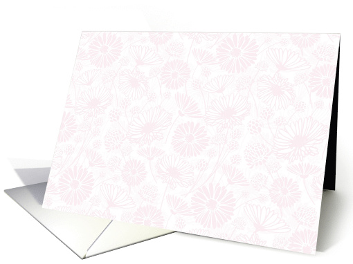Gentle Bloom Pink White Blank Any Occasion card (1926870)