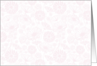Gentle Bloom Pink White Blank Any Occasion card
