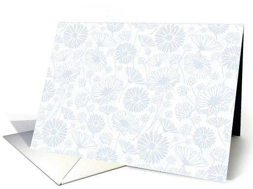 Gentle Bloom Blue White Blank Any Occasion card (1929748)