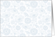 Gentle Bloom Blue White Blank Any Occasion card