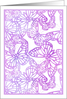 Lavender Butterfly Dreams Blank card