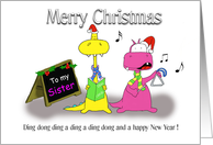 Merry Christmas Sister card