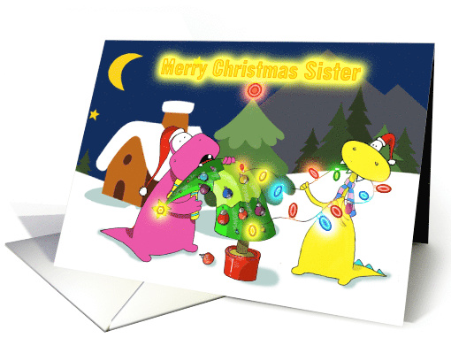 Merry Christmas Sister card (530786)