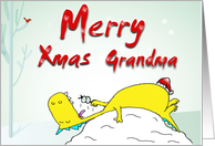 Merry Christmas Grandma card