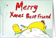 Merry Christmas Best Friend card