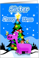 Sister Merry Christmas card