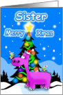 Sister Merry Christmas card