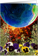 Postcard from Earth card