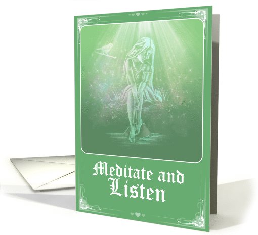 Meditate and Listen card (525554)