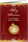 Merry Christmas to the Mother of Our Children Red/Gold card