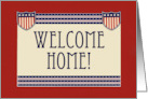 Welcome Home Military Service Army Navy Marine Air Forces Soldier card