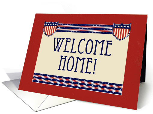 Welcome Home Military Service Army Navy Marine Air Forces Soldier card
