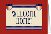 Welcome Home Military Service Army Navy Marine Air Forces Soldier card