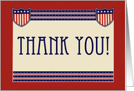 Thank You Military Service Army Navy Marine Air Force Soldier Troops card