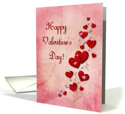 Hearts Happy Valentine's Day card (541173)