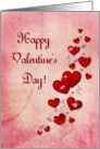 Hearts Happy Valentine’s Day card