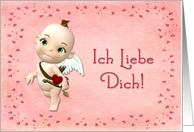 Cupid Valentine German card